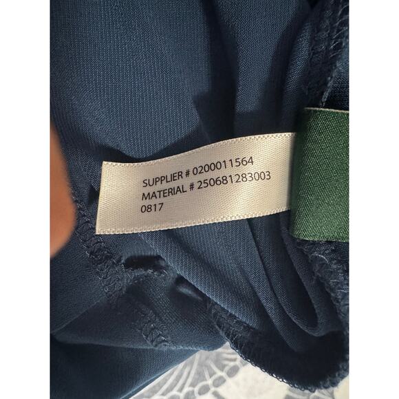 Lauren Ralph Lauren Ruched Faux-Wrap Bell Sleeve Dress Deep Teal Size 8 - Picture 7 of 7